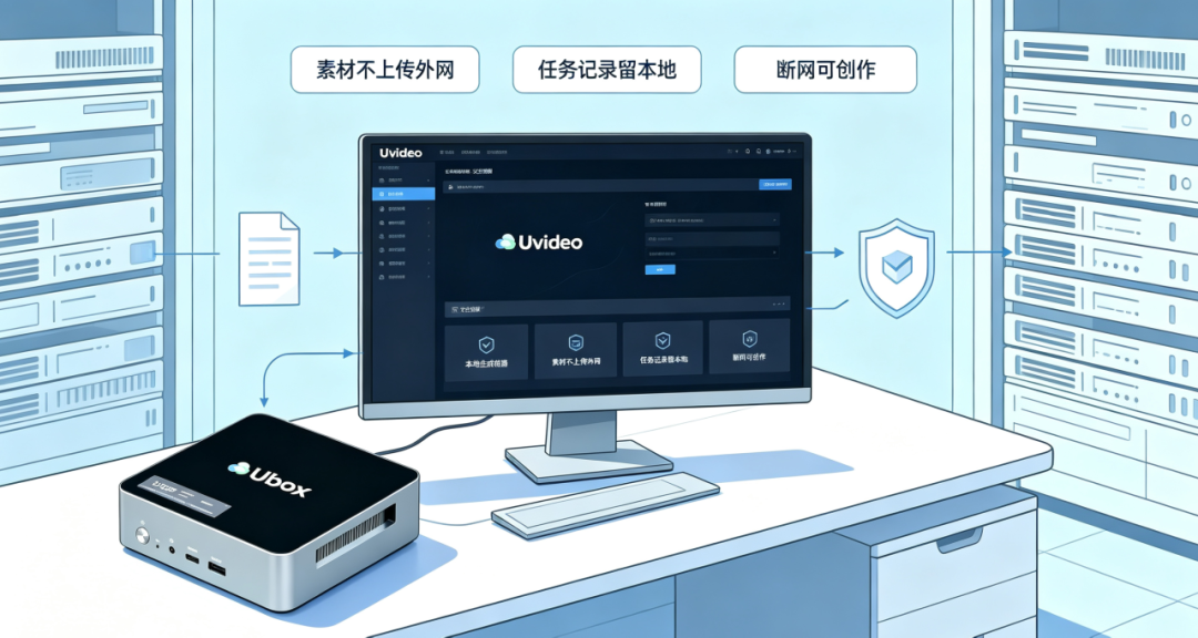 Ubox Video 在本地处理素材、提示词与生成结果