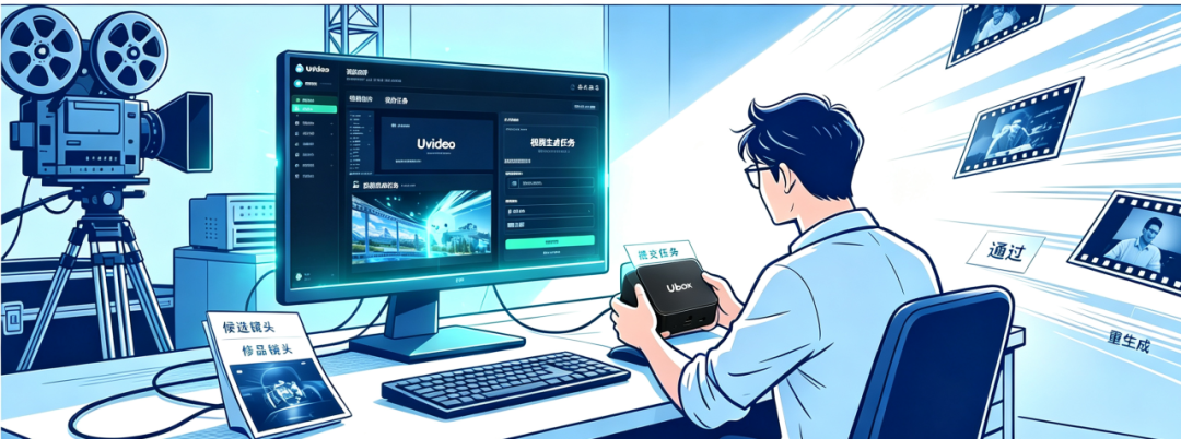 Ubox Video 将本地 AI 视频生产线部署在办公工位