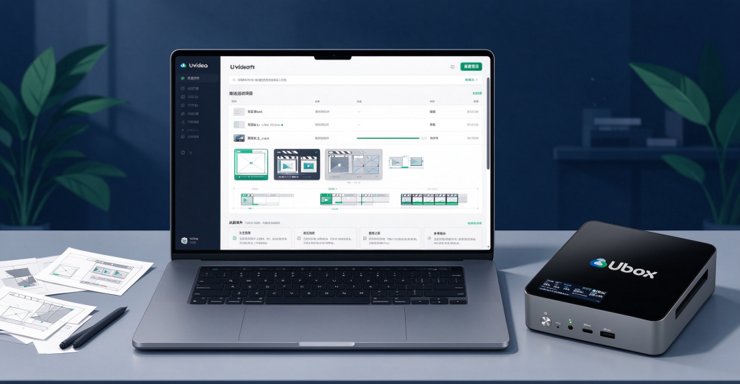 Ubox Video 2.0 以项目为单位组织视频生产