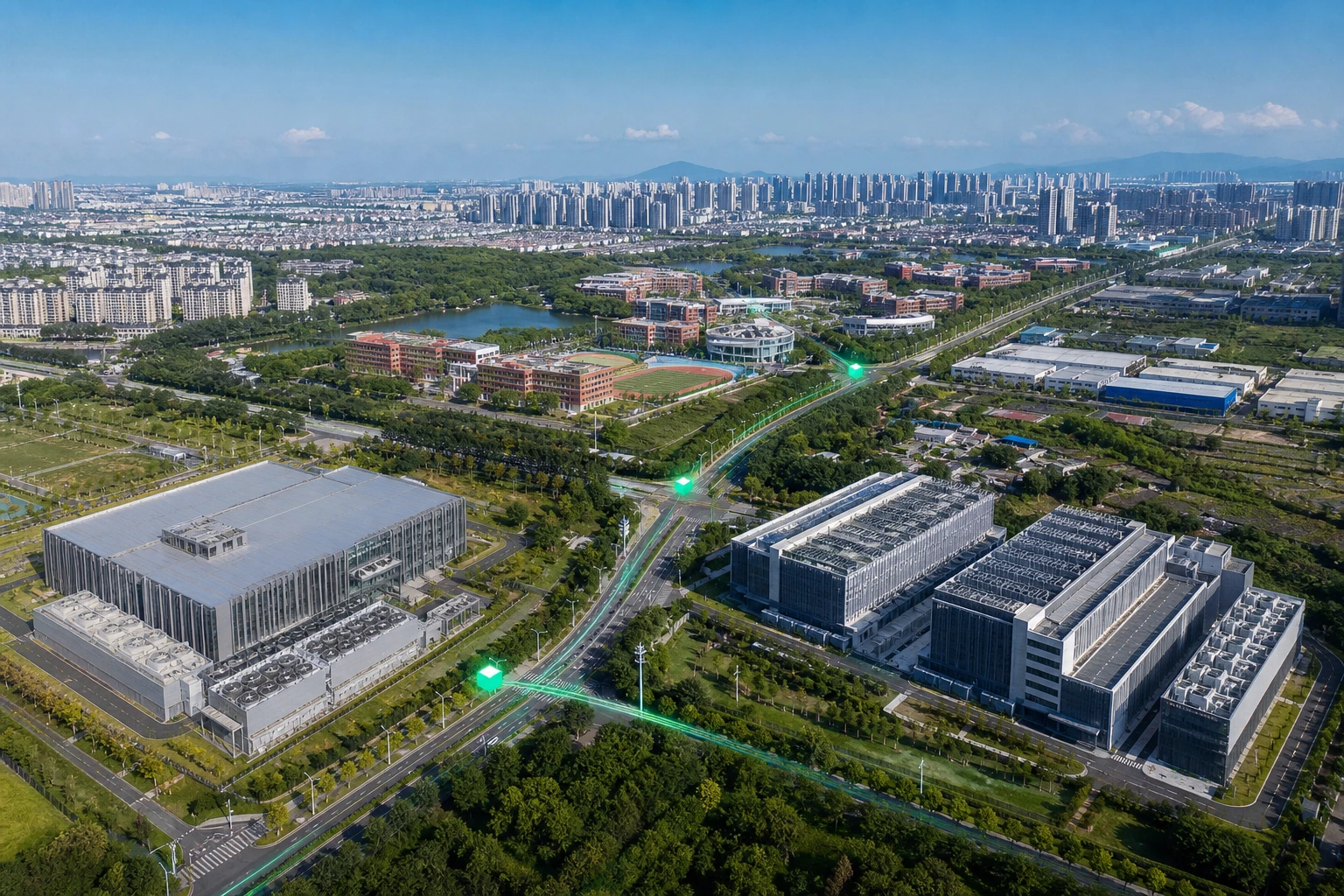 城市、高校与产业园算力中心沿区域网络协同连接