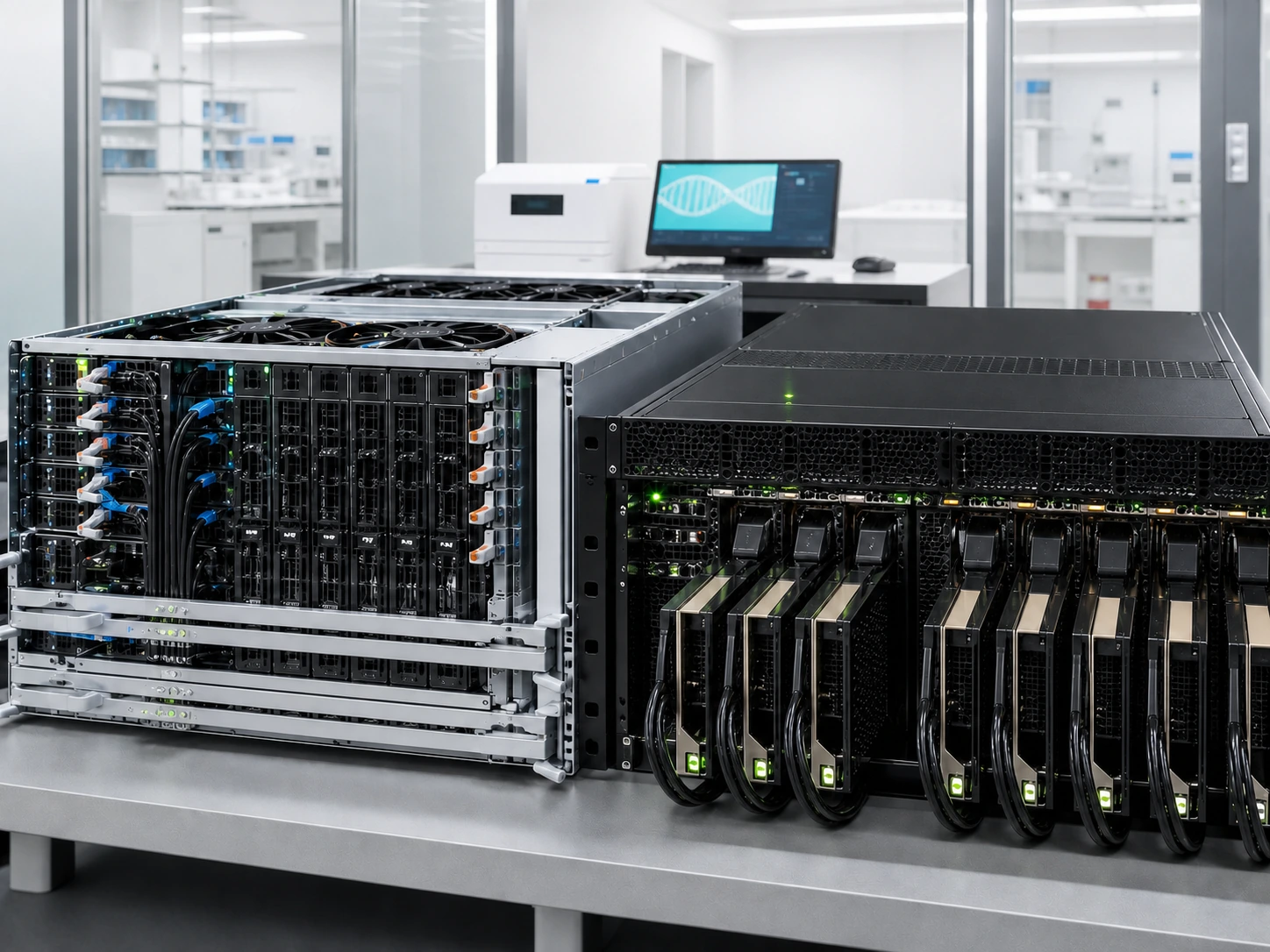明亮实验室内用于生物医疗计算的 HPC 与 AI 加速硬件